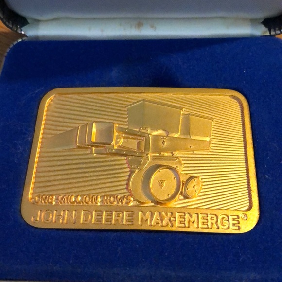 John Deere Other - John Deere Triple Dipped 24 karat gold buckle